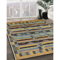 Mid-Century Modern Coffee Brown Oriental Rug, urb746