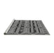 Sideview of Machine Washable Oriental Gray Industrial Rug, wshurb746gry