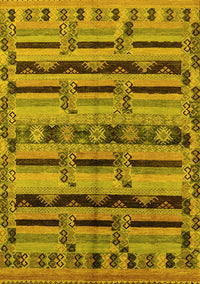 Oriental Yellow Industrial Rug, urb746yw