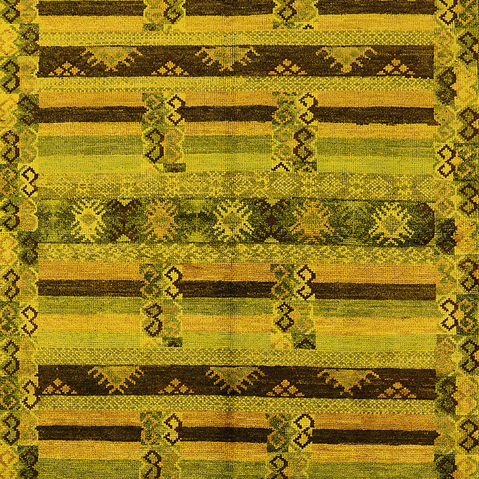 Oriental Yellow Industrial Rug, urb746yw