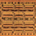 Square Oriental Orange Industrial Rug, urb746org