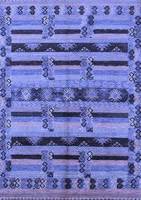 Oriental Blue Industrial Rug, urb746blu