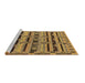 Sideview of Machine Washable Oriental Brown Industrial Rug, wshurb746brn