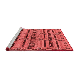 Industrial Red Washable Rugs