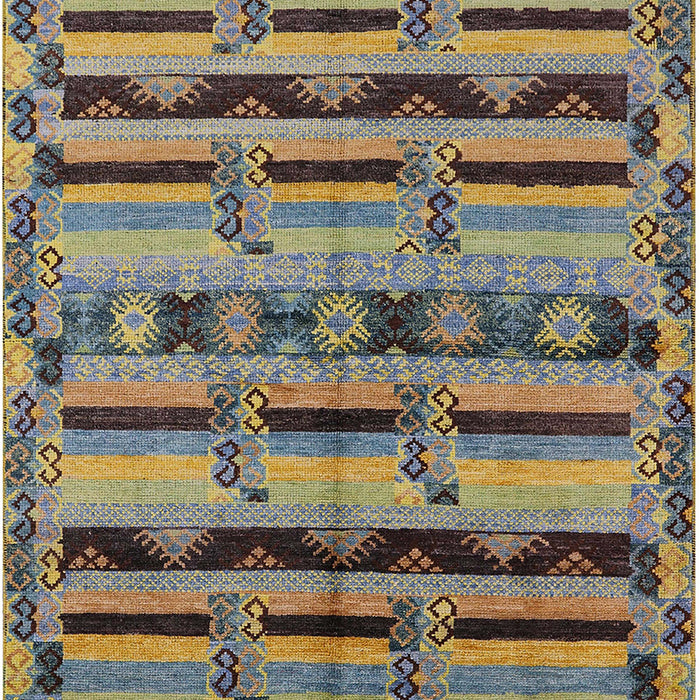 Mid-Century Modern Coffee Brown Oriental Rug, urb746