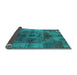 Sideview of Oriental Light Blue Industrial Rug, urb747lblu