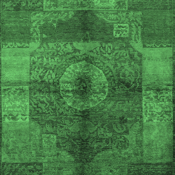 Oriental Emerald Green Industrial Rug, urb747emgrn