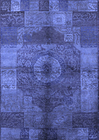 Oriental Blue Industrial Rug, urb747blu