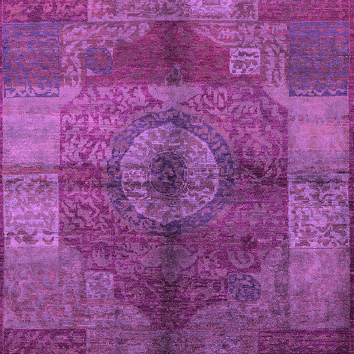 Machine Washable Oriental Pink Industrial Rug, wshurb747pnk