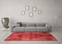 Machine Washable Oriental Red Industrial Rug, wshurb747red