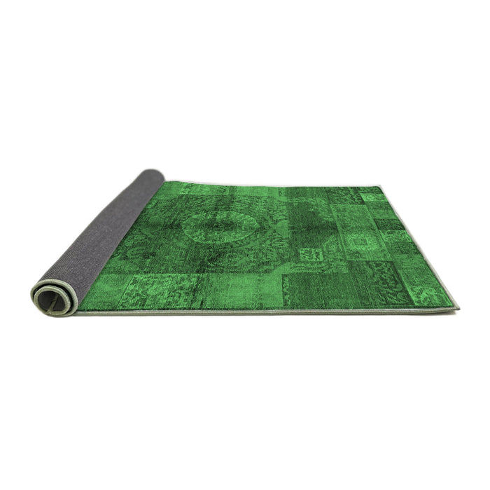 Sideview of Oriental Emerald Green Industrial Rug, urb747emgrn