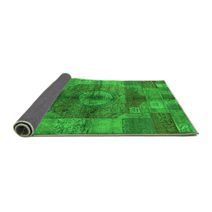 Sideview of Oriental Green Industrial Rug, urb747grn