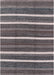 Machine Washable Industrial Modern Black Rug, wshurb748