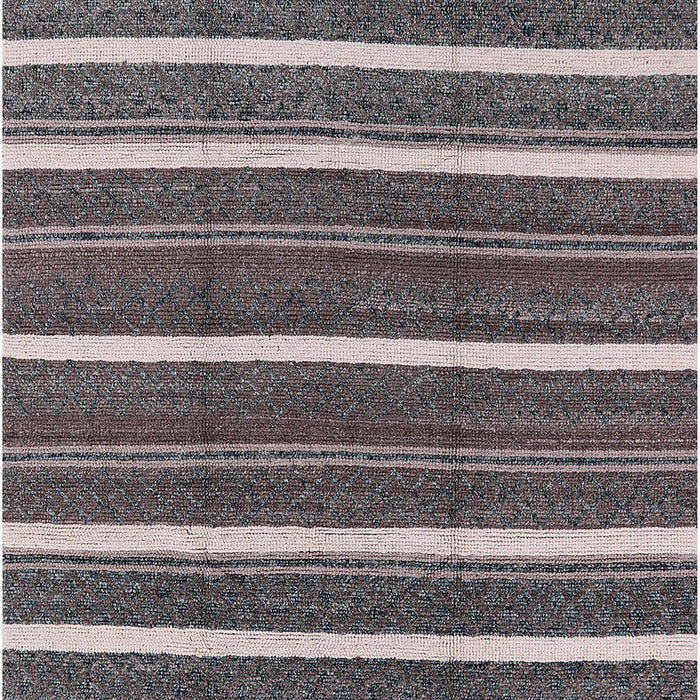 Mid-Century Modern Black Oriental Rug, urb748