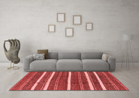 Machine Washable Oriental Red Industrial Rug, wshurb748red