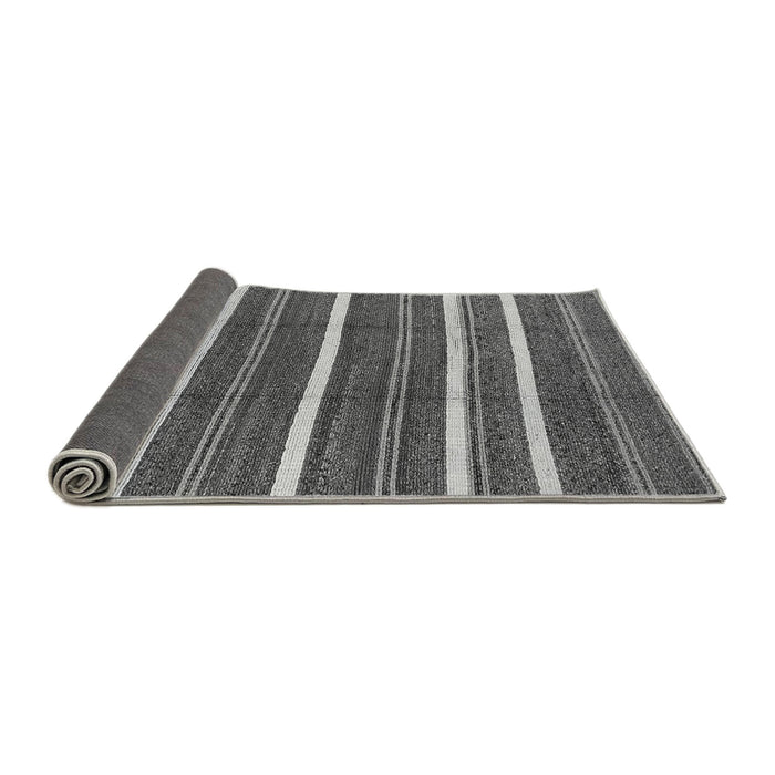 Sideview of Oriental Gray Industrial Rug, urb748gry