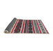 Sideview of Mid-Century Modern Silver Pink Oriental Rug, urb749