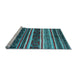 Sideview of Machine Washable Oriental Light Blue Industrial Rug, wshurb749lblu