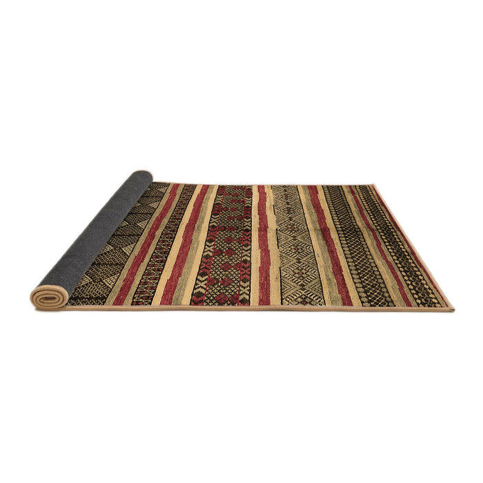 Sideview of Oriental Brown Industrial Rug, urb749brn