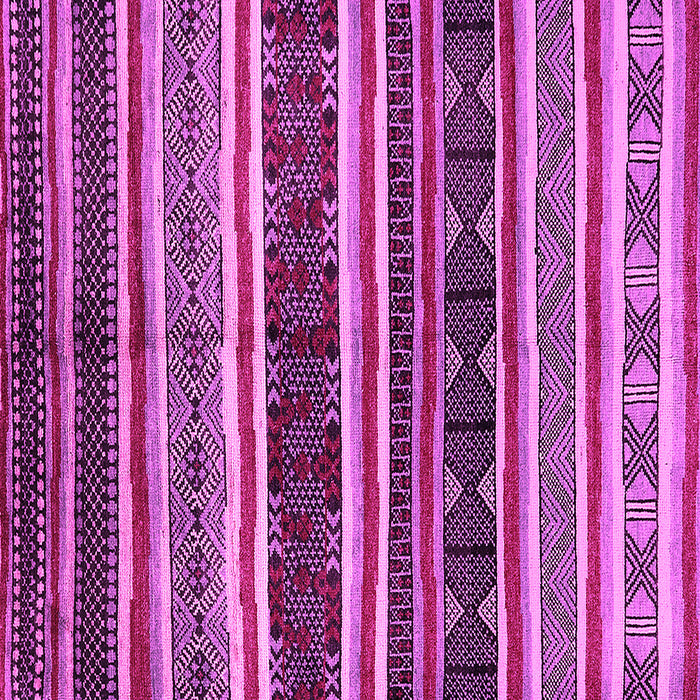 Square Machine Washable Oriental Pink Industrial Rug, wshurb749pnk