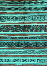 Oriental Turquoise Industrial Rug, urb749turq