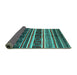 Sideview of Oriental Turquoise Industrial Rug, urb749turq