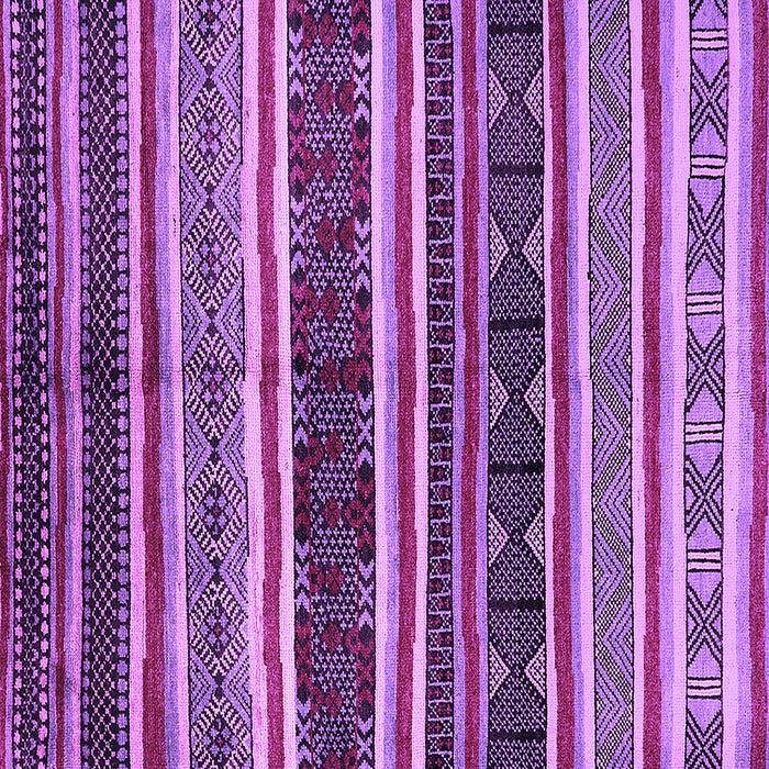 Square Machine Washable Oriental Purple Industrial Area Rugs, wshurb749pur