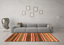 Machine Washable Oriental Orange Industrial Area Rugs in a Living Room, wshurb749org