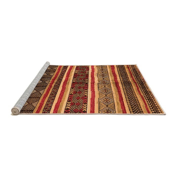 Sideview of Machine Washable Oriental Orange Industrial Area Rugs, wshurb749org