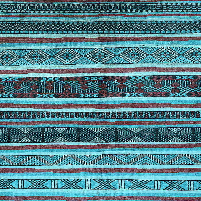 Square Oriental Light Blue Industrial Rug, urb749lblu