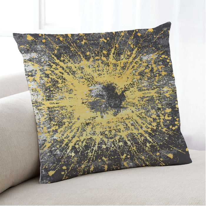 Lifestyle Image of Mid-Century Modern Urban Square Burgundy Brown Throw Pillow, 18 inch by 18 inch, pwurb74