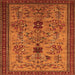 Square Oriental Orange Industrial Rug, urb750org