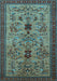 Oriental Light Blue Industrial Rug, urb750lblu