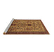 Sideview of Machine Washable Oriental Brown Industrial Rug, wshurb750brn