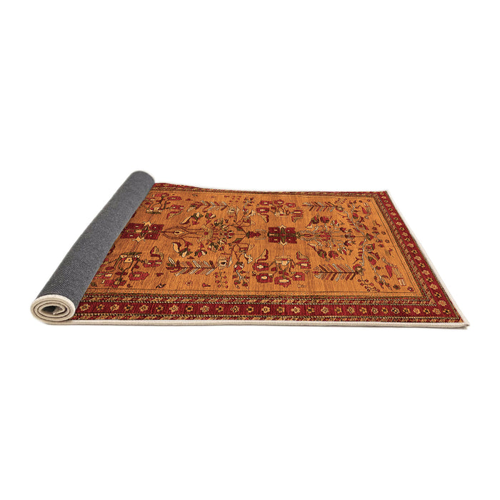 Sideview of Oriental Orange Industrial Rug, urb750org