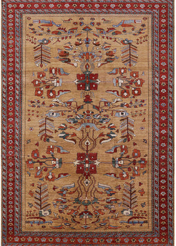 Machine Washable Industrial Modern Tomato Red Rug, wshurb750