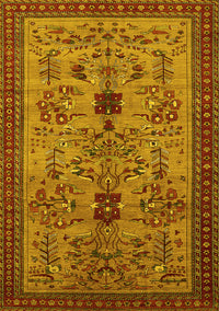 Oriental Yellow Industrial Rug, urb750yw