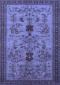 Oriental Blue Industrial Rug, urb750blu