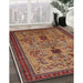 Machine Washable Industrial Modern Tomato Red Rug in a Family Room, wshurb750