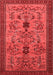 Oriental Red Industrial Area Rugs