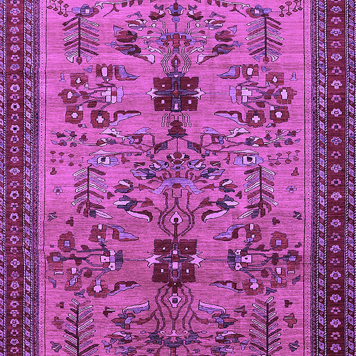 Machine Washable Oriental Purple Industrial Area Rugs, wshurb750pur