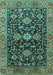 Oriental Turquoise Industrial Rug, urb751turq