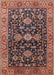 Mid-Century Modern Camel Brown Oriental Rug, urb751