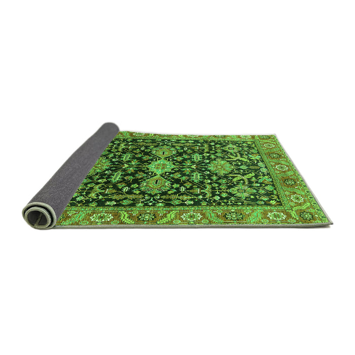 Sideview of Oriental Green Industrial Rug, urb751grn