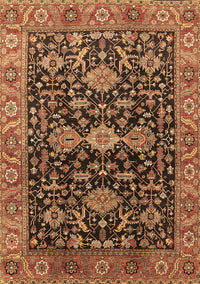 Oriental Brown Industrial Rug, urb751brn