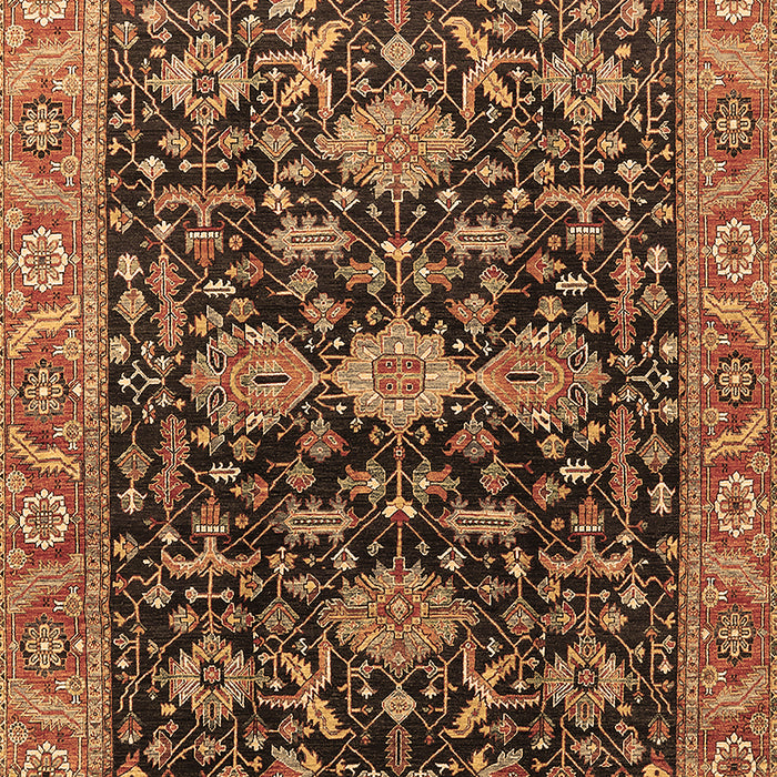 Oriental Brown Industrial Rug, urb751brn