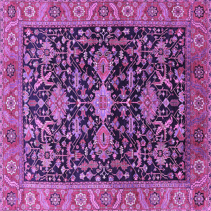 Square Oriental Purple Industrial Rug, urb751pur