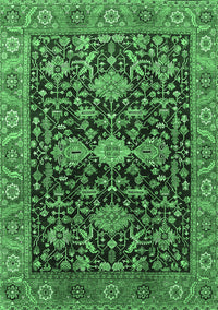 Oriental Emerald Green Industrial Rug, urb751emgrn