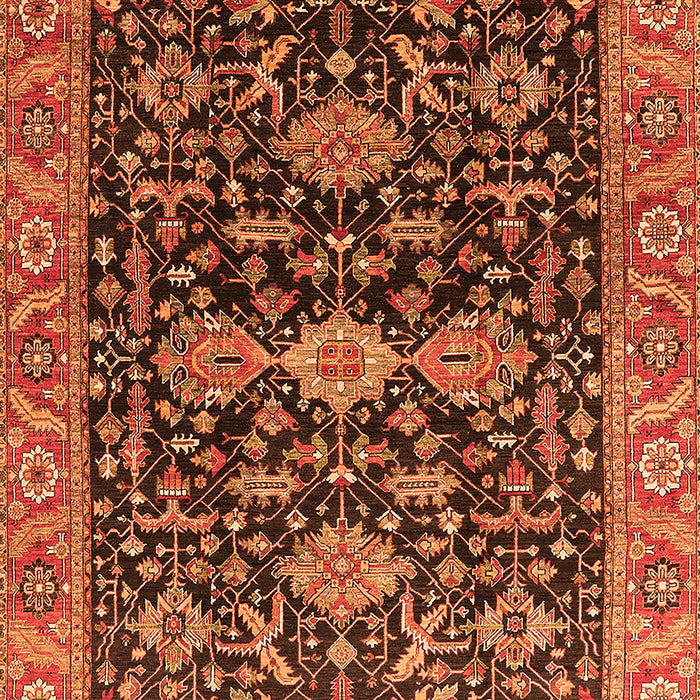 Oriental Orange Industrial Rug, urb751org
