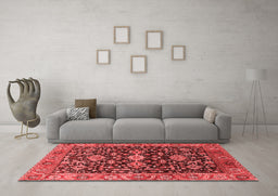 Industrial Red Washable Rugs